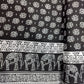Black&White Tropical Print Rayon Fabric 17336