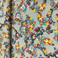 Green Floral Printed Viscose Fabric 4414 