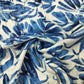 Blue Tropical Print Rayon Fabric 17333