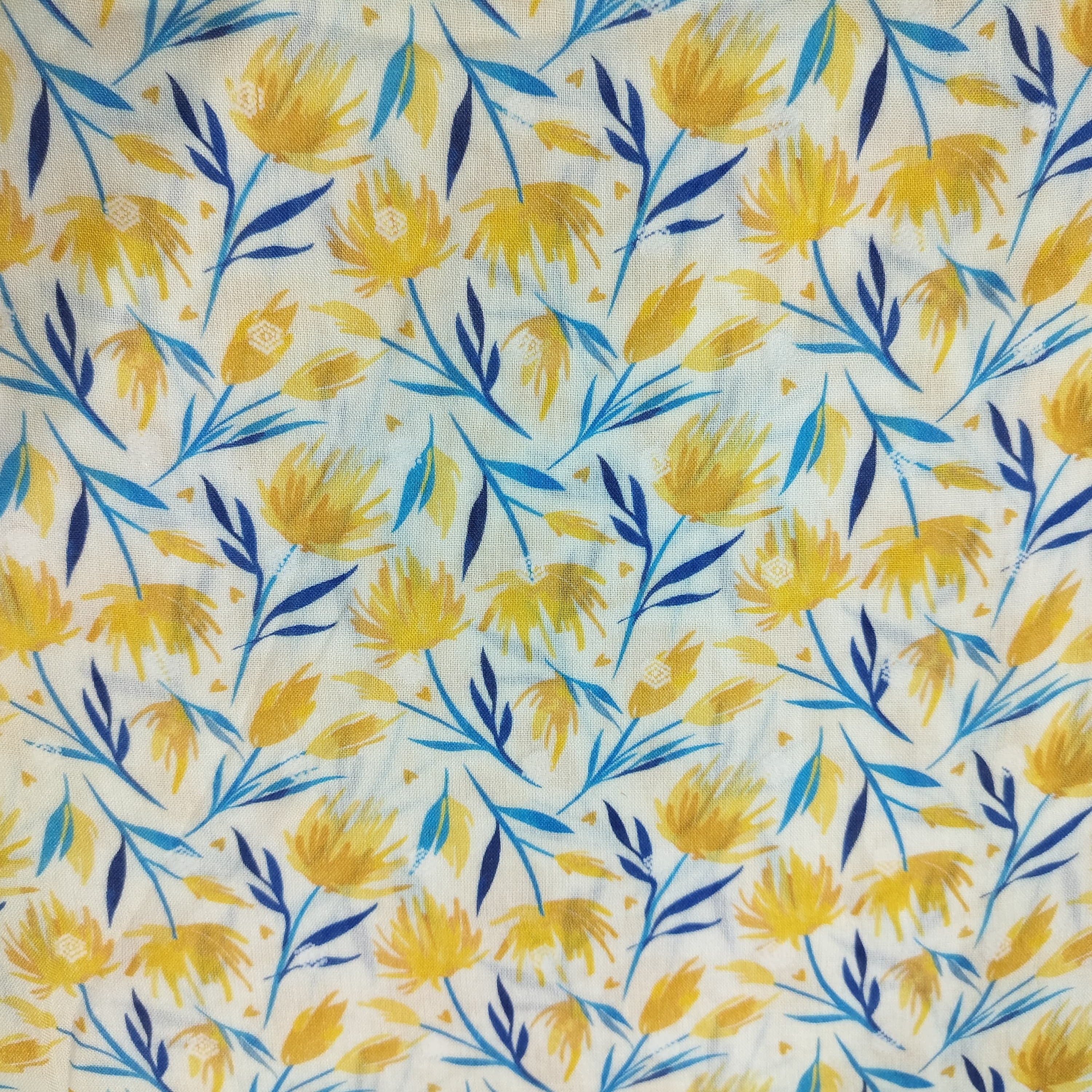 Multicolor Floral Printed Viscose Fabric 4428