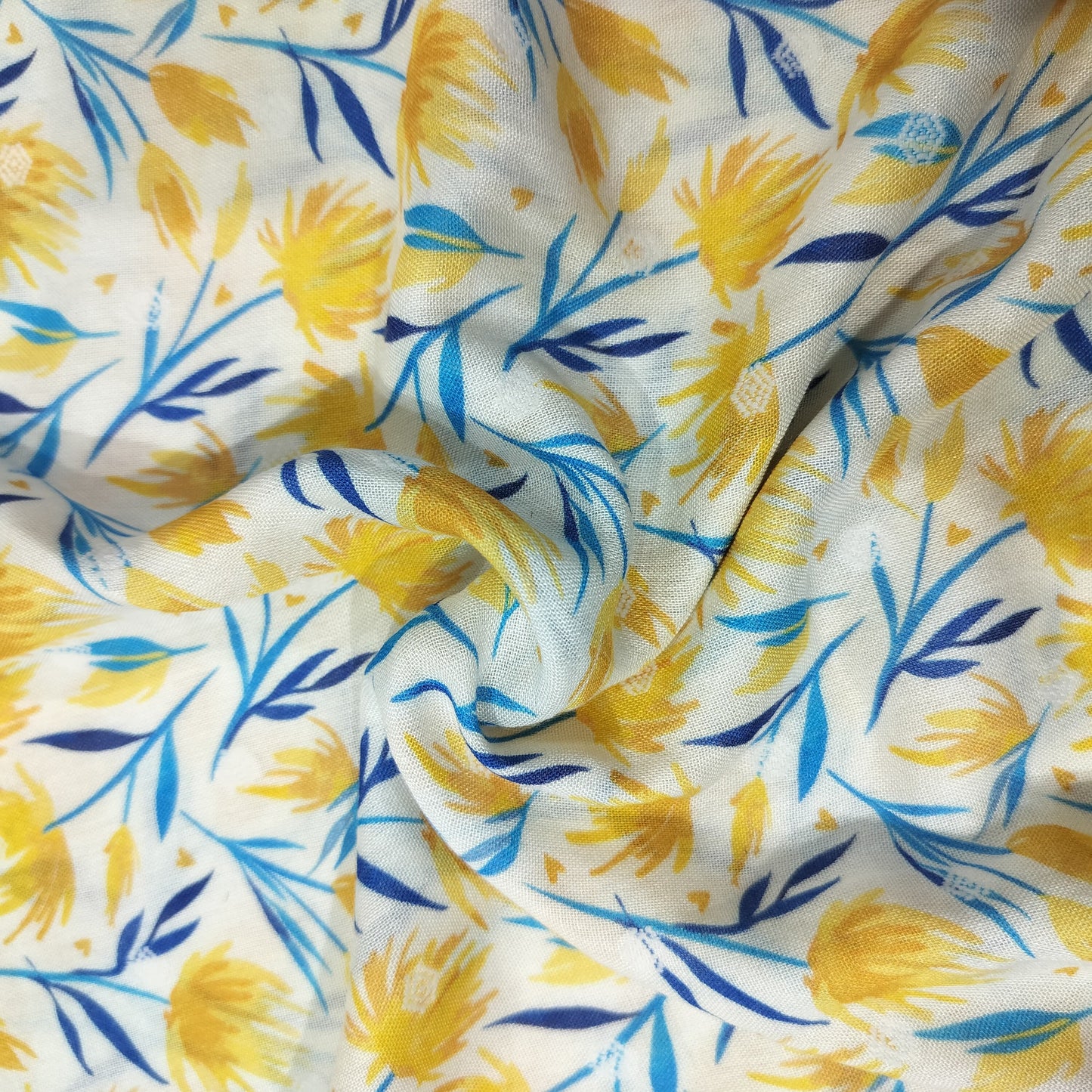 Multicolor Floral Printed Viscose Fabric 4428