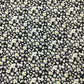 Black Floral Print Rayon Fabric 17319