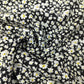Black Floral Print Rayon Fabric 17319