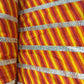Orange Lehariya Print Gota Work Cambric Cotton Fabric 15951