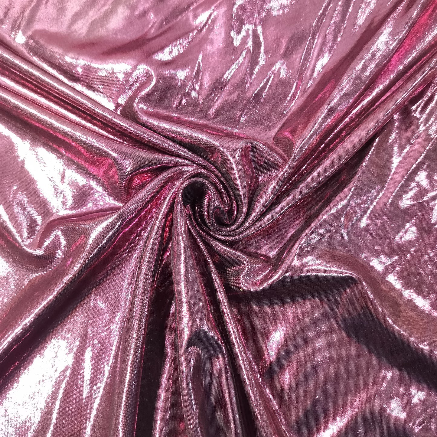 Purple Shimmer Foil Knitted Fabric 6429