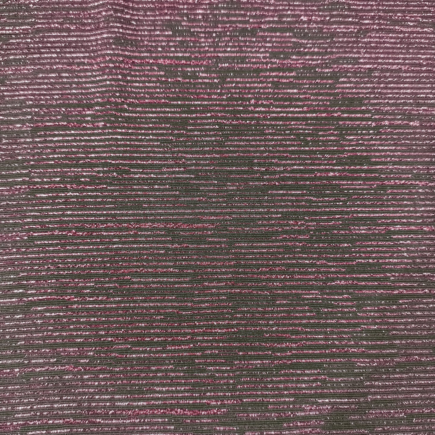 Green & White Imported Shaded Shimmer Knitted Lycra Fabric 9260