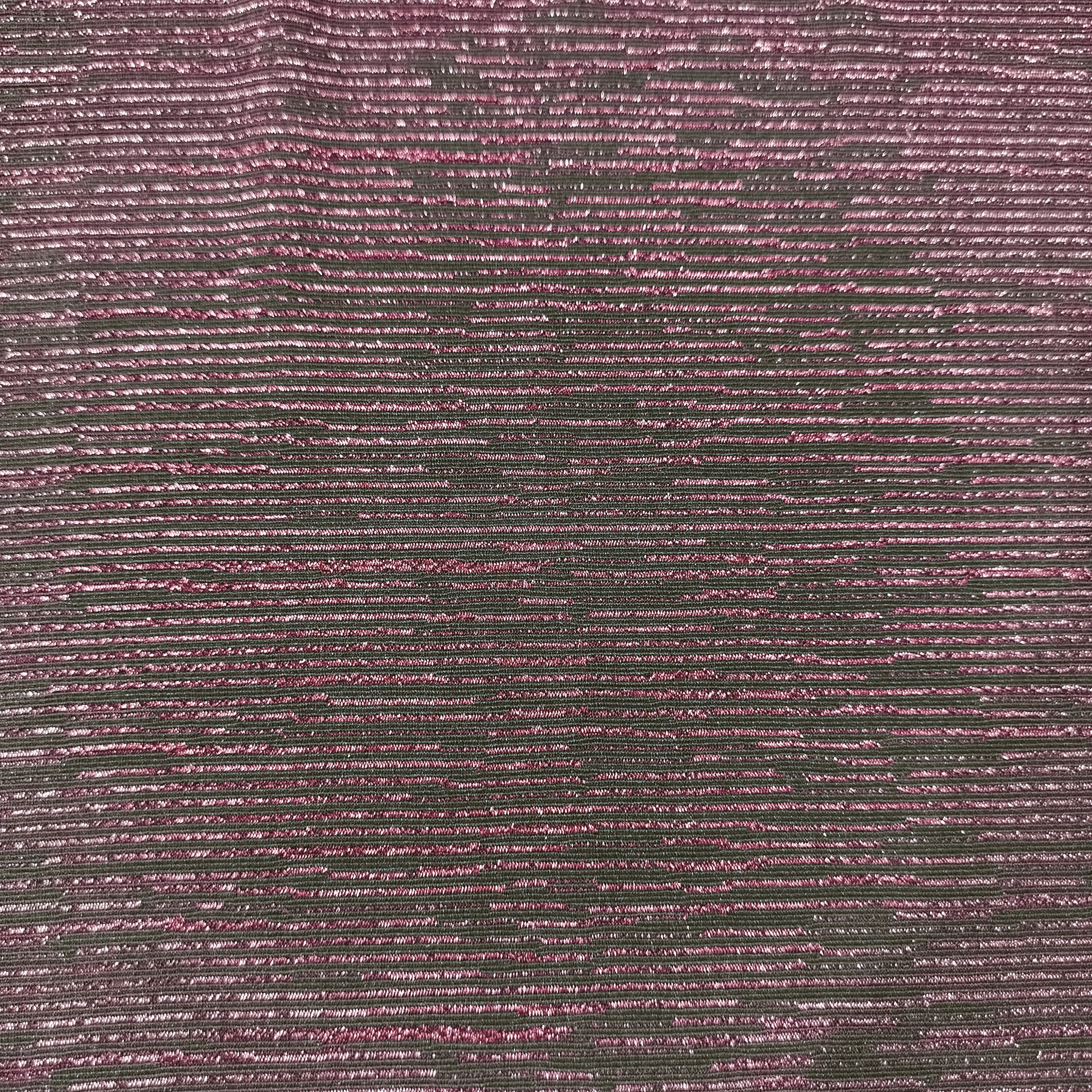 Green & White Imported Shaded Shimmer Knitted Lycra Fabric 9260