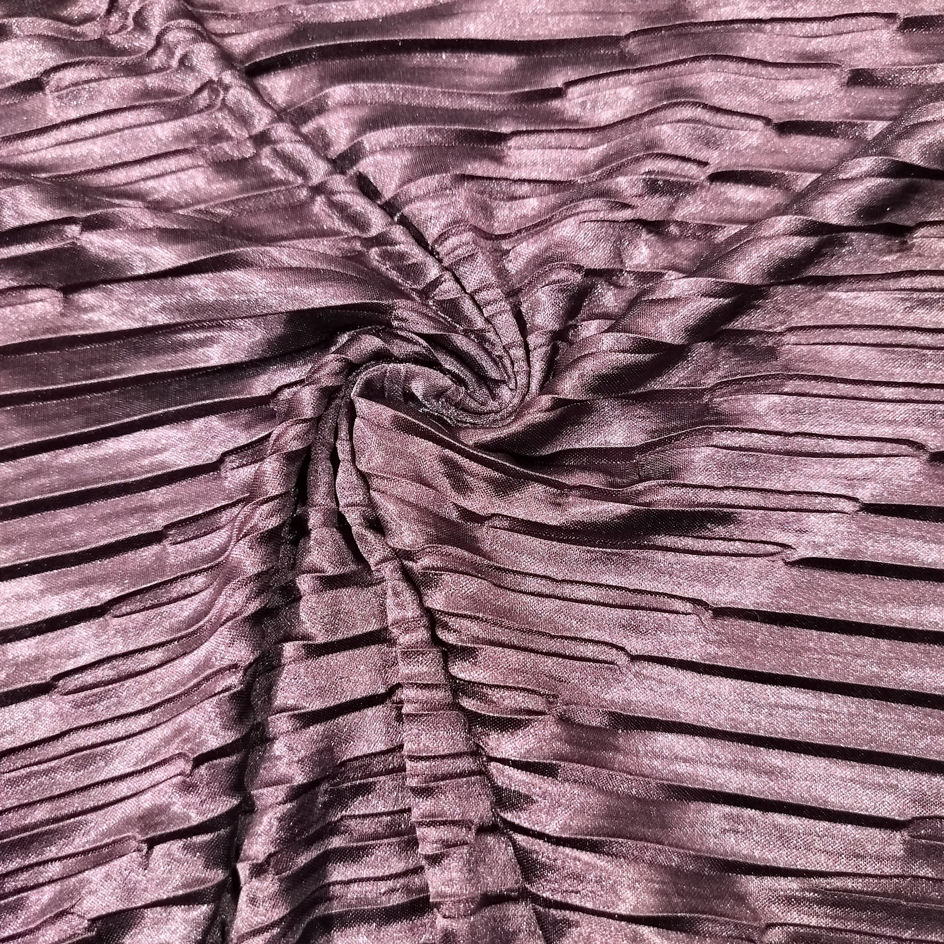 Maroon Plated Knit Lycra Fabric 9131