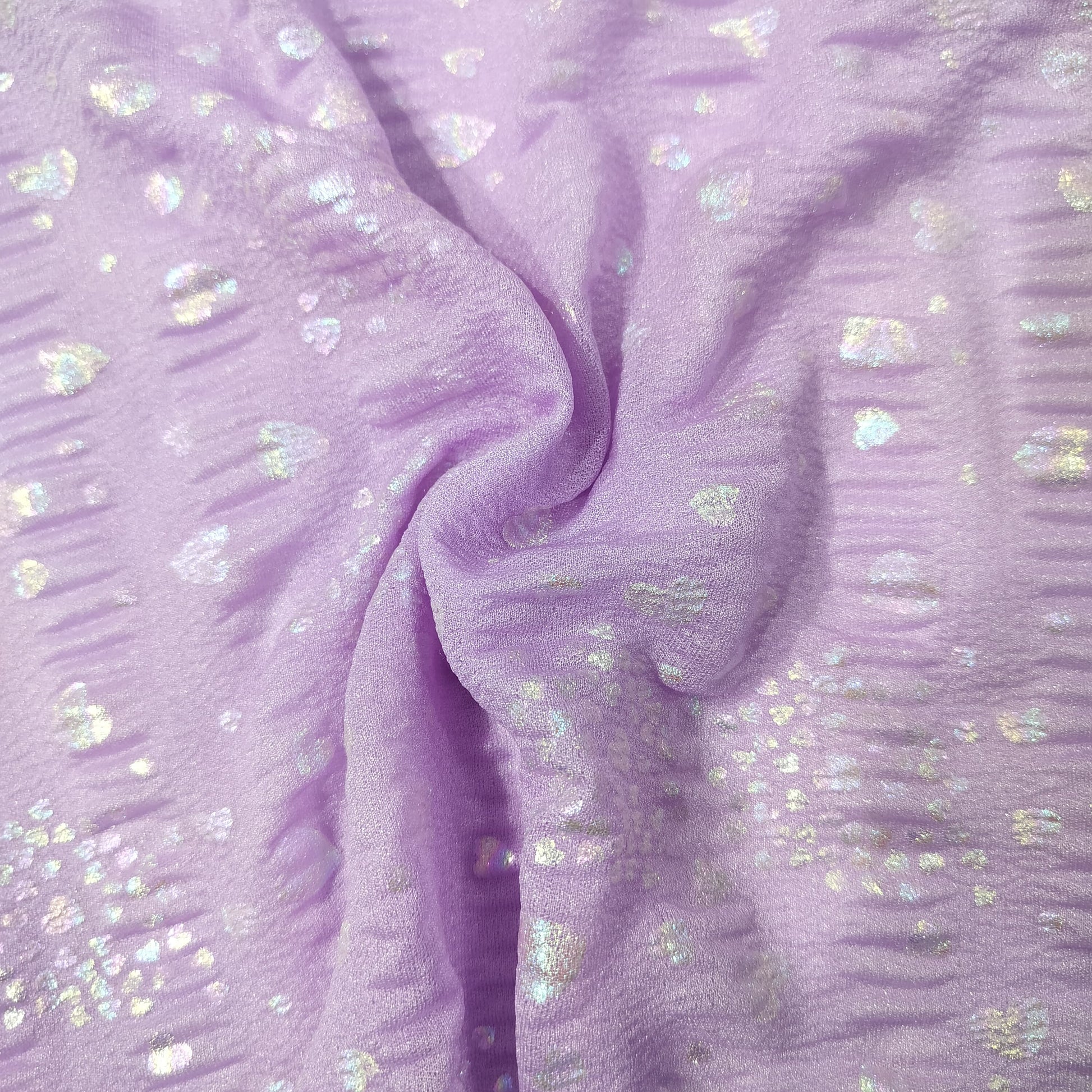 Purple Embroidery Net Sequence Fabric 6369