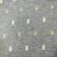 Dark Grey Multicolor Dobby print Linen Fabric 16517