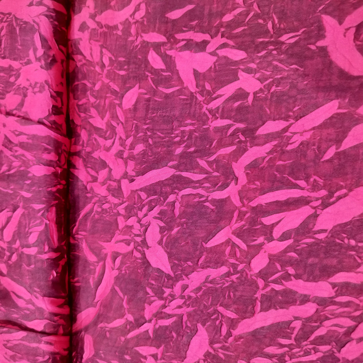Classic Magenta Pink Crushed Bemberg Silk 14922