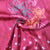 Pink Bandhani Print Bemberg Gaji Silk Fabric 18017