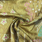 Yellow Bandhani Print Bemberg Gaji Silk Fabric 18016