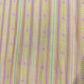 Orange Stripes Print Muslin Fabric 24673