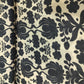Black Floral Print Muslin Fabric 16175