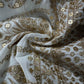 White Traditional Sequins Embroidery Georgette Fabric 15293