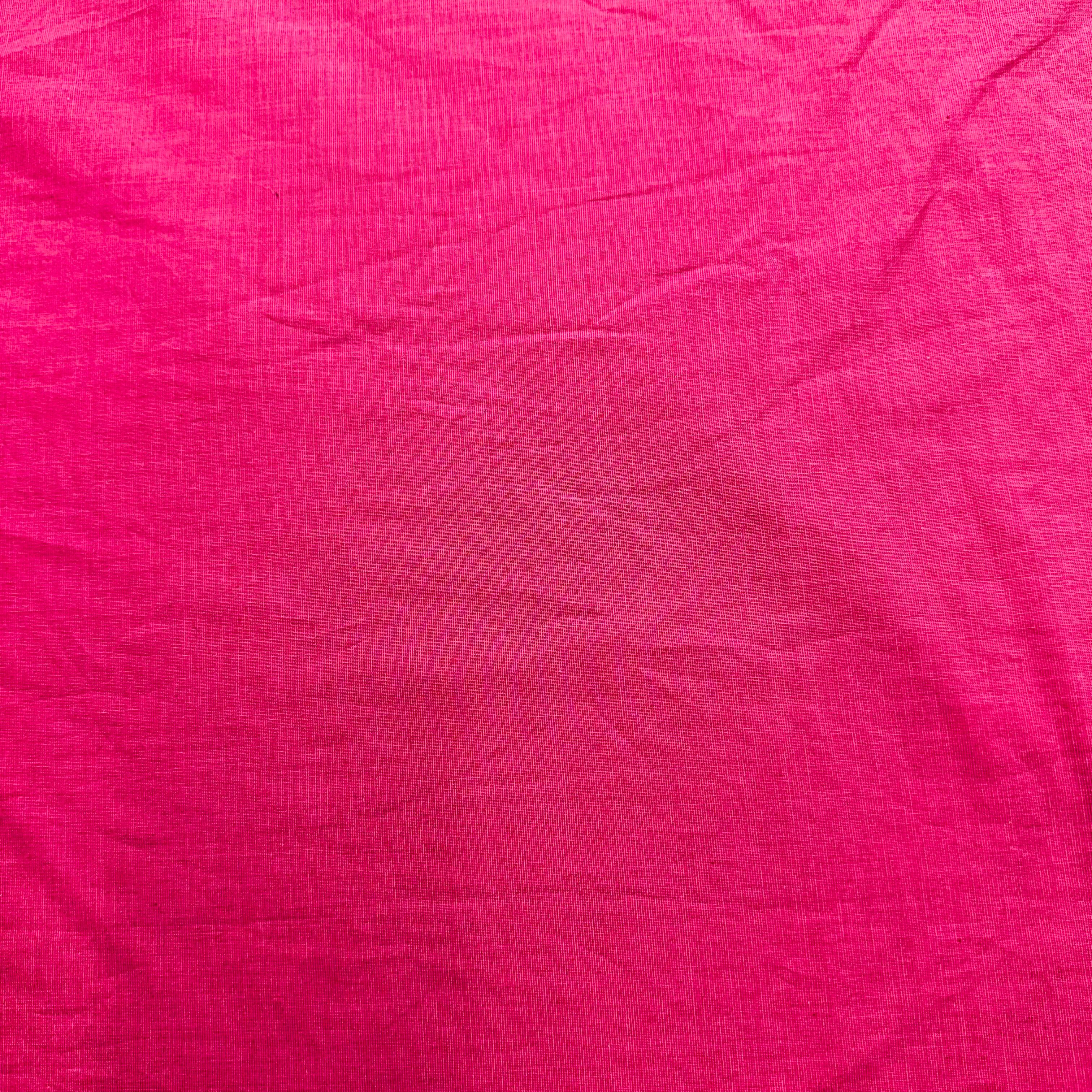 Pink Solid Cotton Shirting Fabric