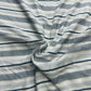 White & Blue Strips Cotton Fabric TU-4090