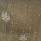 Olive Green Floral Embroidery Crushed Tissue fabric 26838
