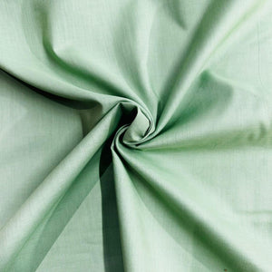 Pista Green Solid Cotton Satin Fabric MSMR-27871