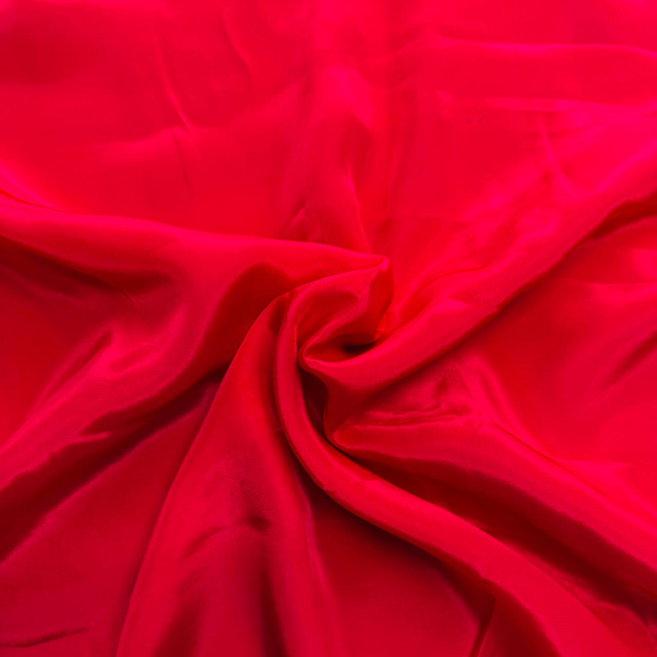 Magenta Solid Natural Crepe Fabric GT-19727
