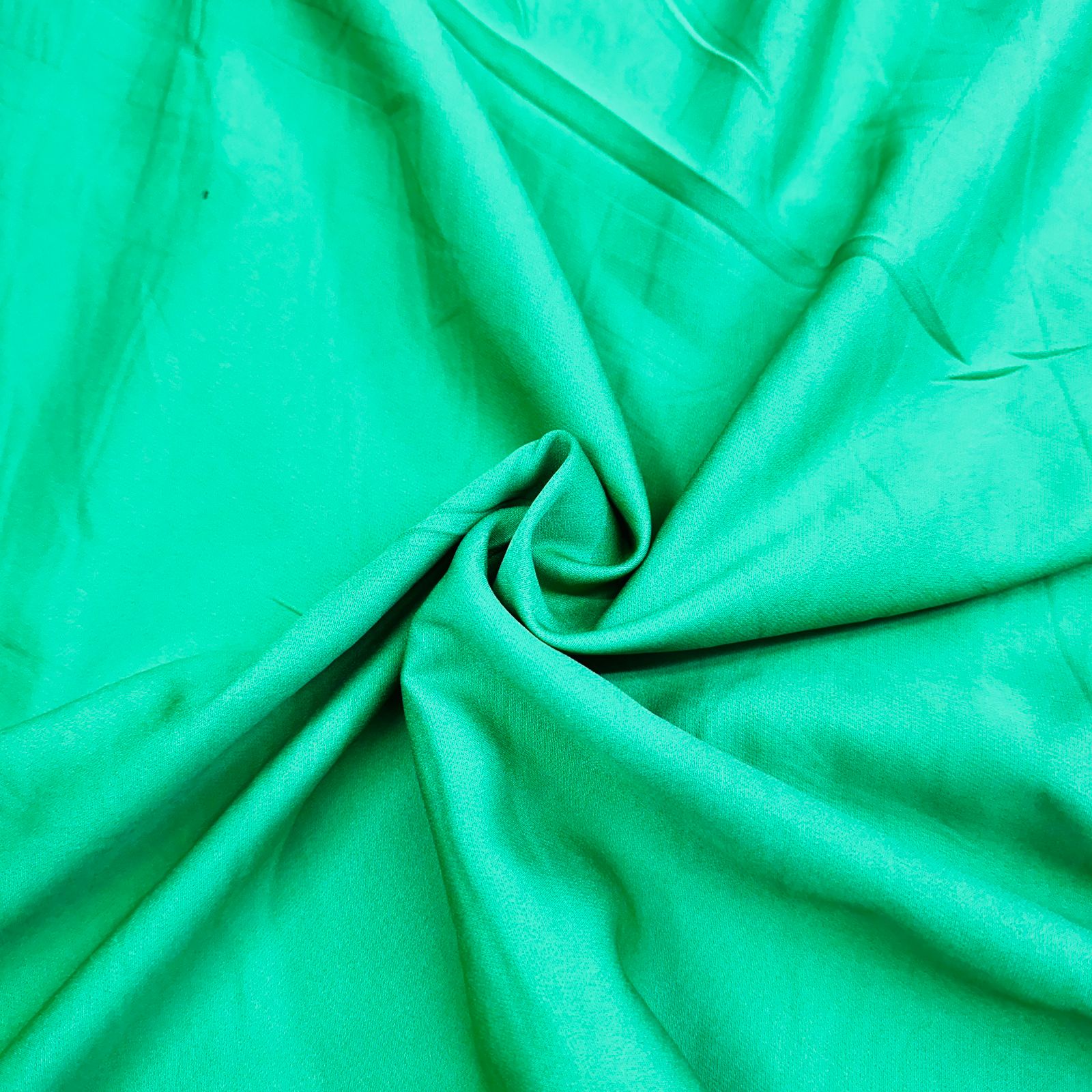 Green Solid Banana Crepe Fabric 6356