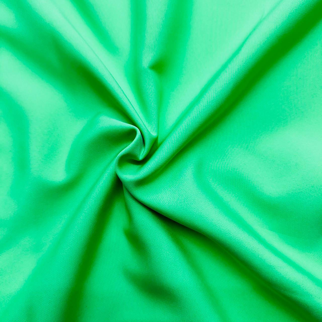 Neon Green Solid Banana Crepe Fabric AAF-8767