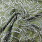 Green With Silver Leaves Sequence Pearl Embroidery Net Fabric CF-14226