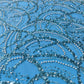 Blue Pearl Sequence Embroidery Net Fabric CH-14213