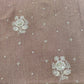 Brown Solid Crushed Tissue Fabric KS-26839