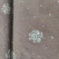 Brown Floral Crushed Tissue Fabric KS-26839