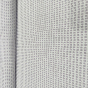 Purple White Check Print Woollen Tweed Fabric CH-13965