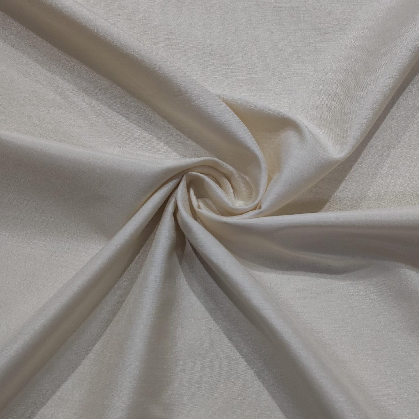 Cream Solid Pure kattan Fabric KR-27563
