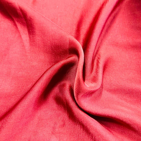 Rose Pink Solid Bemberg Silk Fabric KC-16049