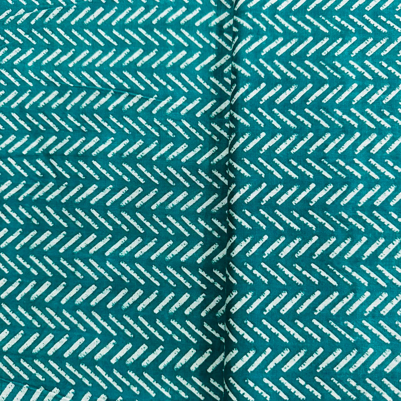 Sea Green Handblock Cotton Fabric CG-23432