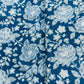 Blue white floral print Cotton Fabric AFI-29587 - TradeUNO