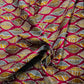 Red Multicolor Handblock Print Cotton Fabric