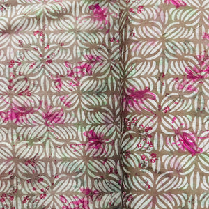 Burgendy Dabu Print Cotton Fabric AFI-29610 - TradeUNO