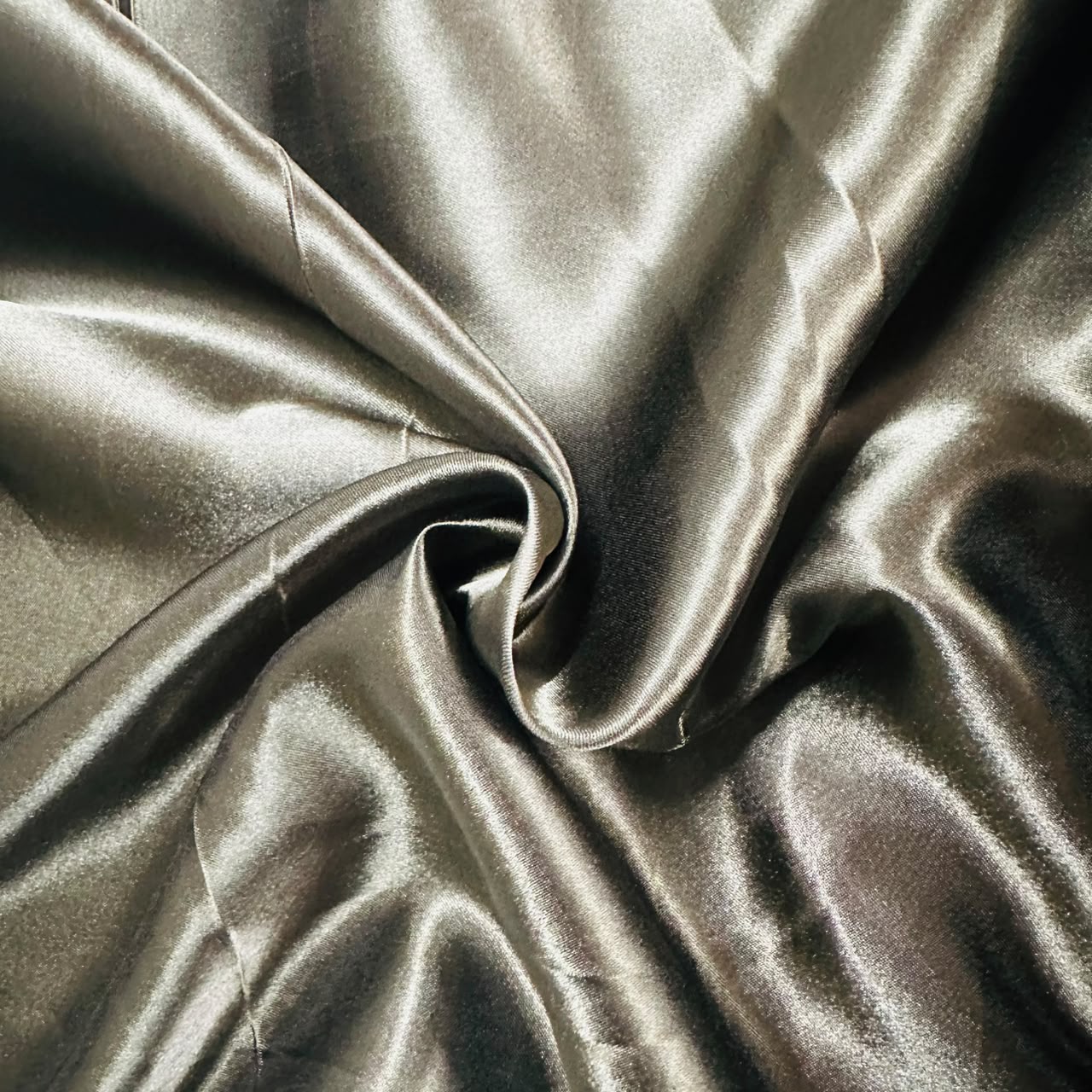 Brown Solid Poly Satin Fabric 5543 - TradeUNO