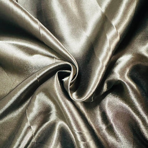 Brown Solid Poly Satin Fabric 5543 - TradeUNO