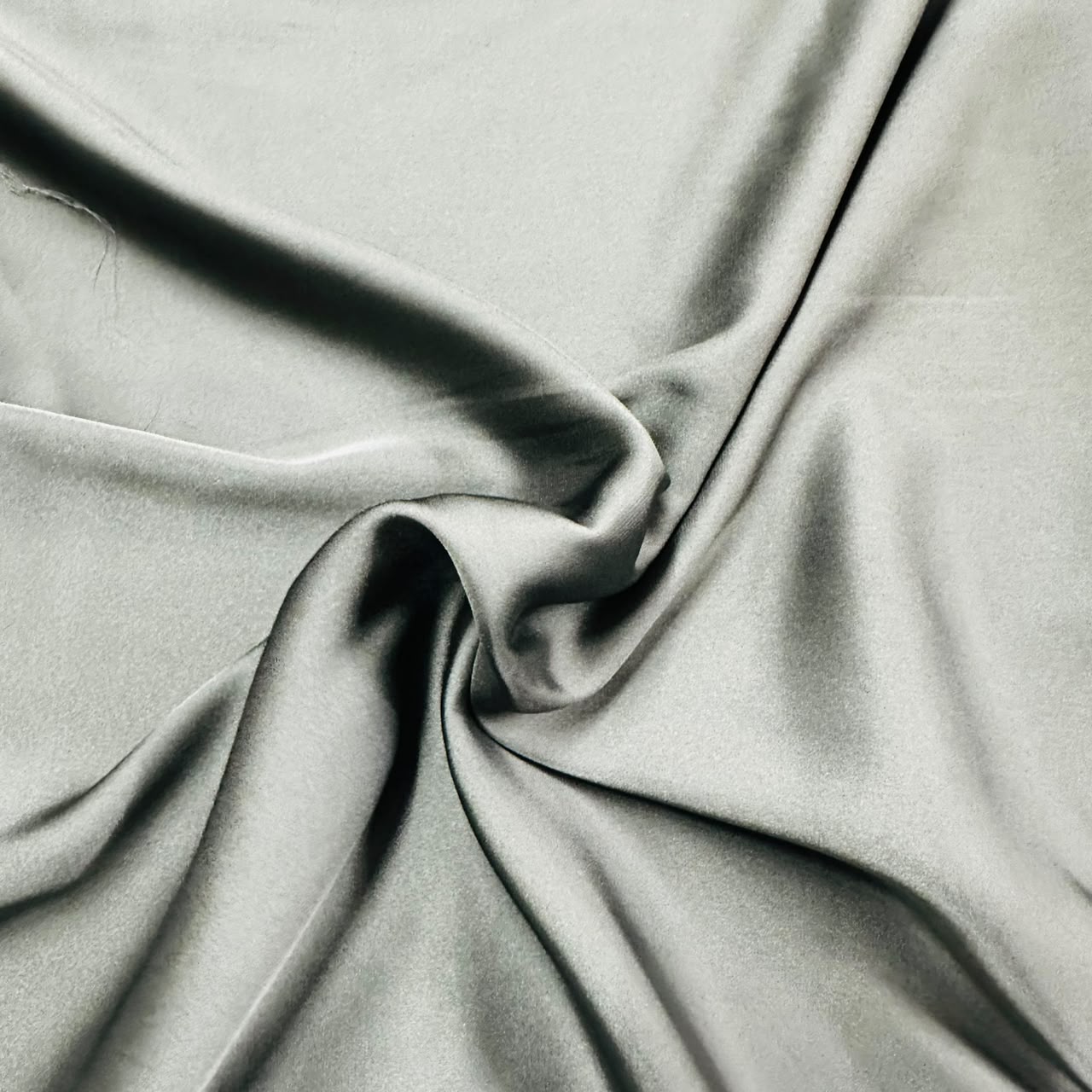 Grey Solid Zara Satin Fabric 18710