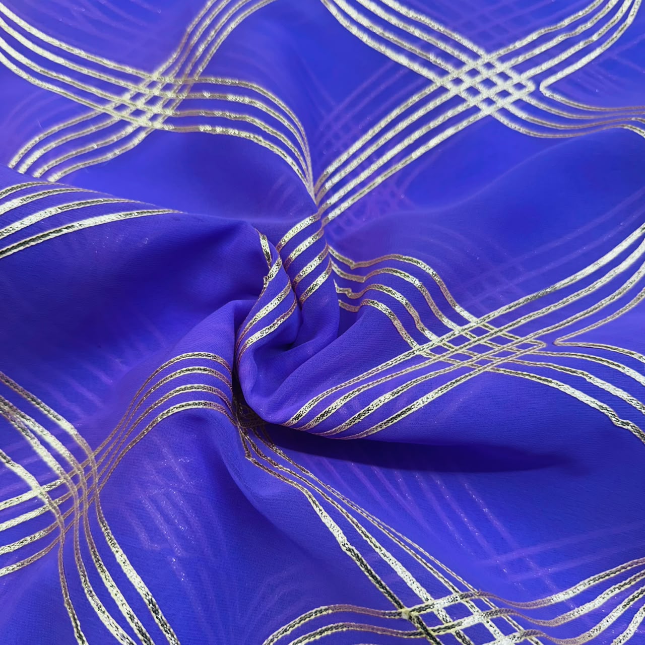 Purple Gotta Georgette Fabric TU-8263