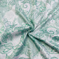Green floral print Mulmul Fabric 21885