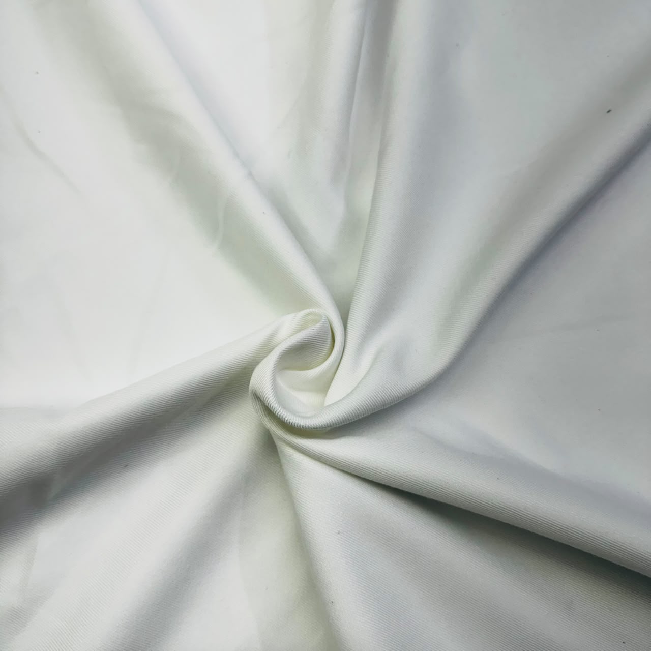 White Solid Poly Canvas Fabric TU-5417