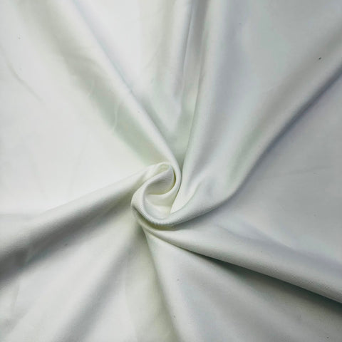 White Solid Poly Canvas Fabric TU-5417