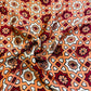Orange Ajrakh Print Modal Silk Fabric IA-20751