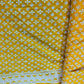 Exclusive Cotton Schiffli Yellow White Floral Embroidery Fabric SKE-17248