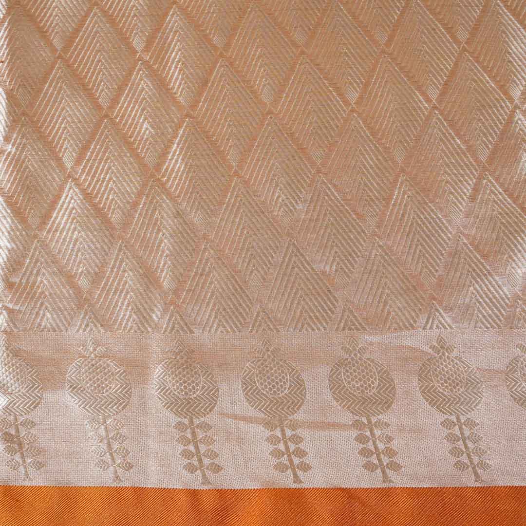 Mustard Zari Weave Silk Tissue Fabric CW-28976 - TradeUNO