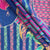 Blue Floral Print Chanderi Silk Fabric