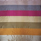 Wine With Multicolor Strips Chanderi Tissue Fabric CW-28771 - TradeUNO